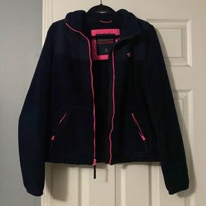 Black Hollister zip up sweater
